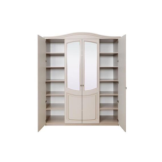 Шкаф Верона 4-х дверный 190x58x230 (капучино/кофе), изображение 3