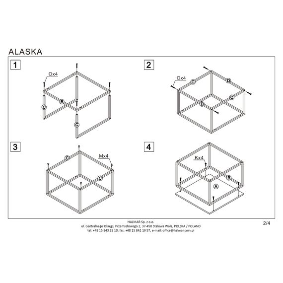  Комплект ALASKA (2 стола журнальных) дуб золотой/черный, 120/60/40 и 55/55/36, изображение 3