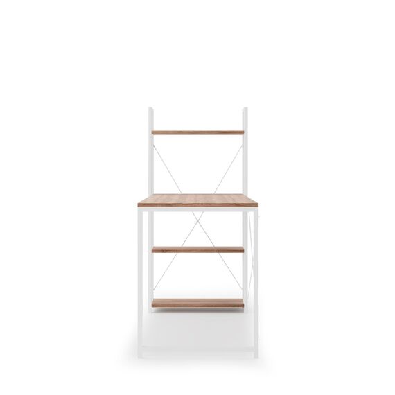 Стол компьютерный NARVIK B1 белый/дуб сонома, изображение 4