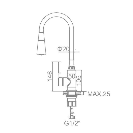 Смеситель L4199-3, изображение 4