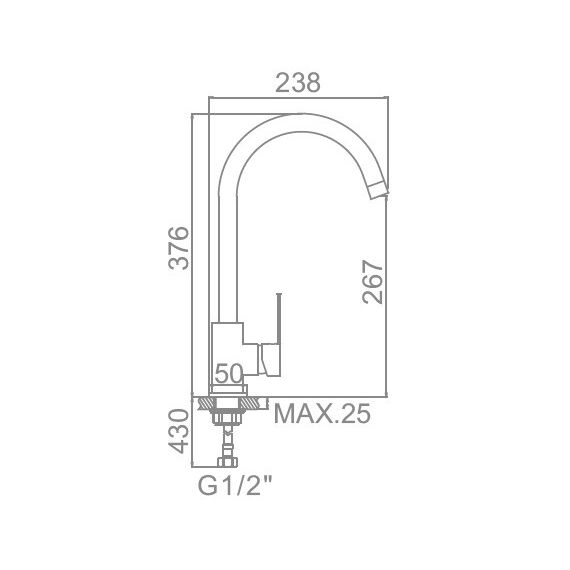 Смеситель L74105W белый, изображение 3