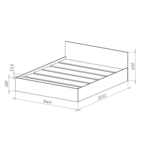 Кровать 1,6х2,0м. Ницца-14 (белый), изображение 2