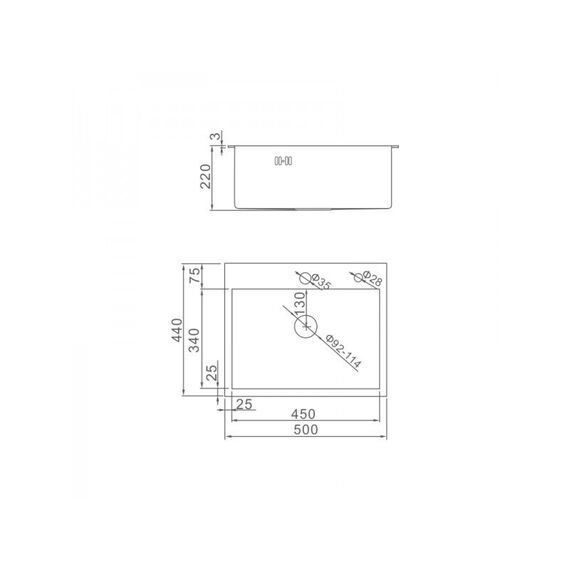 Кухонная мойка Gerhans K35044B, изображение 3