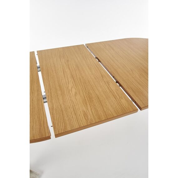 Стол обеденный SORBUS раскладной, дуб медовый/дуб медовый, 100-200/100/77, изображение 8
