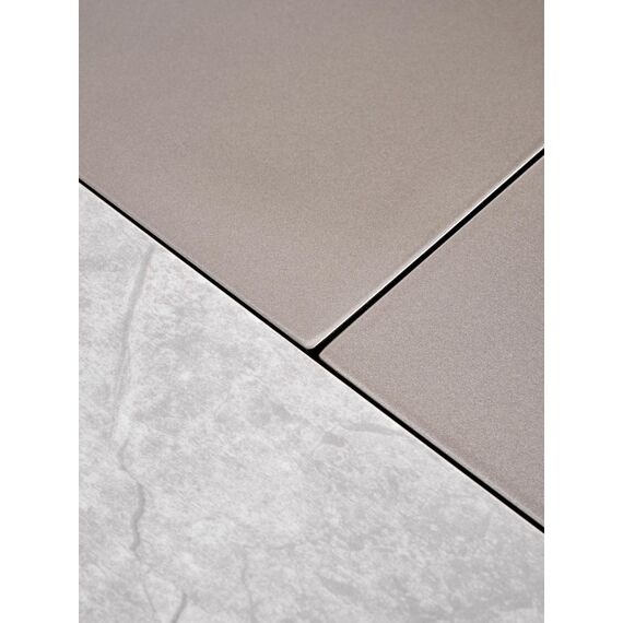 Стол обеденный VALENTINO раскладной, светло-серый/золотой, 160-220/90/76, изображение 15