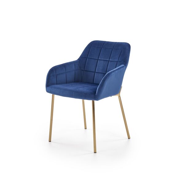 Стул K306 синий/золотой