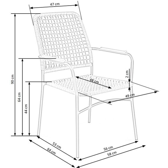 Стул K457 натуральный/черный, изображение 2