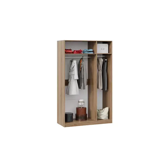 Рико СМ-340.07.431 Шкаф комбинированный с 3 глухими дверями (яблоня беллуно/белый глянец), изображение 3