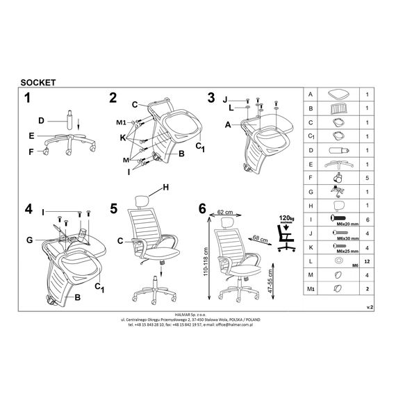 Кресло компьютерное SOCKET черный/белый, изображение 10