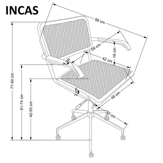 Кресло компьютерное INCAS коричневый/черный, изображение 11
