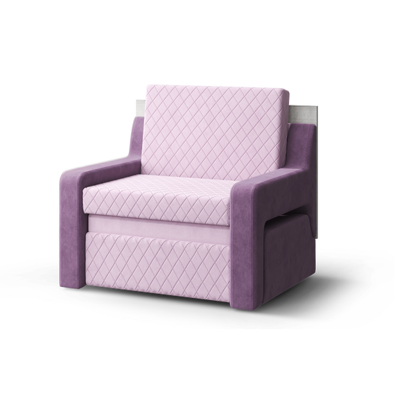 Диван 3 в 1 Смарт 1 РОМБ (Candy plum/Candy lilac/дуб серый)