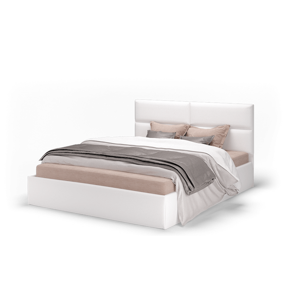 Кровать Сити 1200 (экокожа vega white)