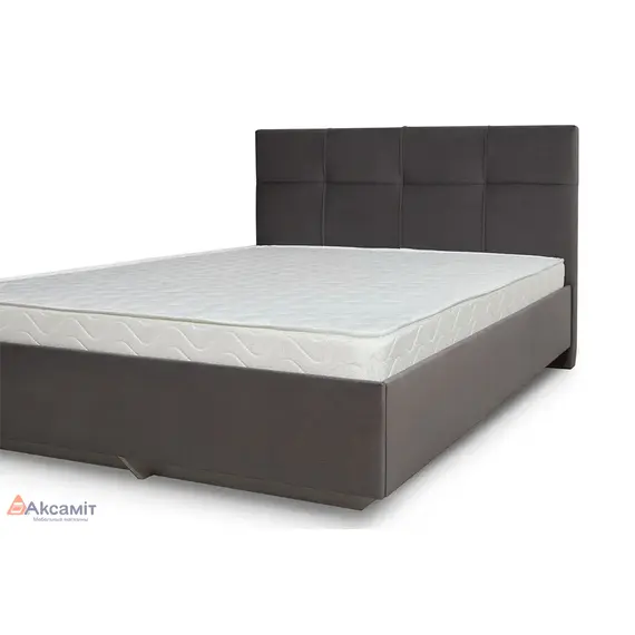 Каприз кровать на латах 1600 Микровелюр 6 (newtone anTRacITE (серый)), изображение 2