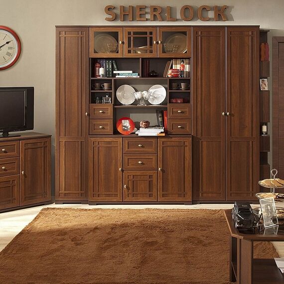 Sherlock 5 (гостиная) Тумба МЦН (орех шоколадный), изображение 4