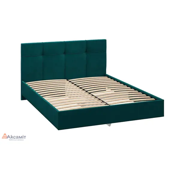 Каприз кровать на латах 1400 Микровелюр 4 (newtone EMERaLD (зеленый)), изображение 2