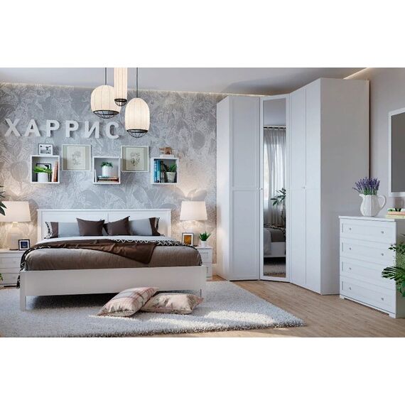 Харрис 44 (спальня) Кровать (1200) (белый), изображение 3