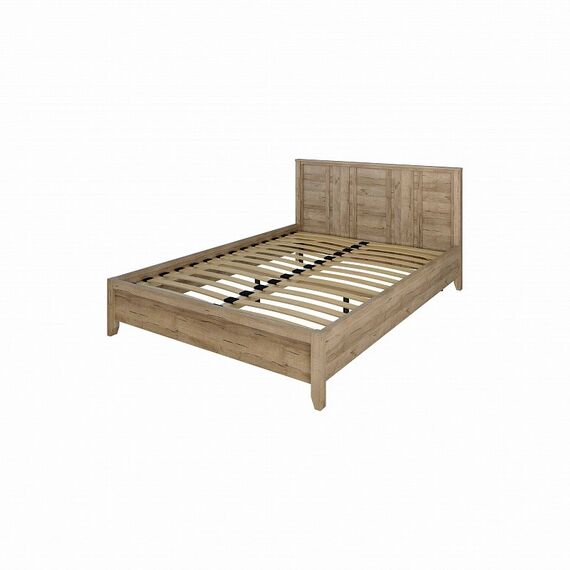 Scandica Oslo 308 (спальня) Кровать (1400) (дуб серый craft), изображение 2