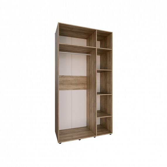 Scandica Oslo 444 (спальня) Шкаф для одежды и белья КОРПУС (дуб серый craft)