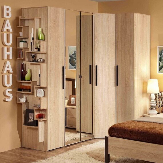 BAUHAUS 7 (спальня) Шкаф для белья (дуб сонома), изображение 3