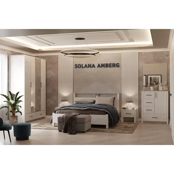 Solana Amberg 45 (спальня) Комод (бетон пайн светлый), изображение 3