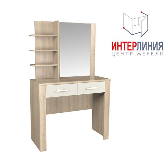 Стол туалетный Коламбия КЛ-016 (сонома/ дуб белый)
