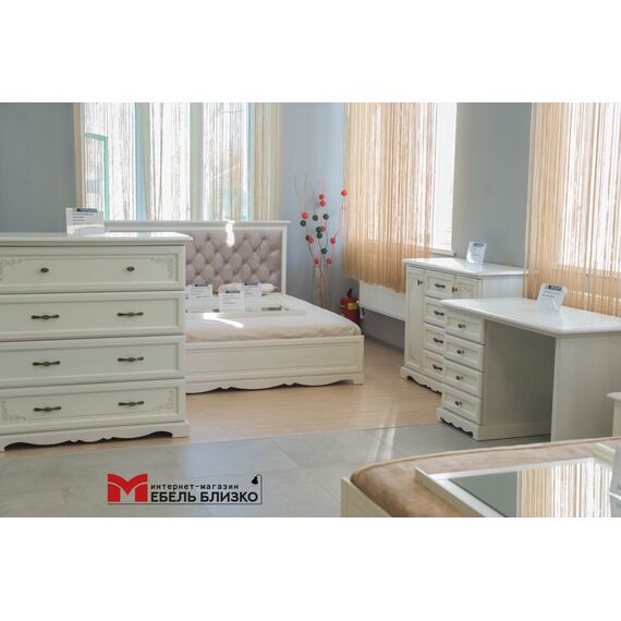 Кровать ГМ 8804-03 180х200 (альпийский дуб) Лолита, изображение 2