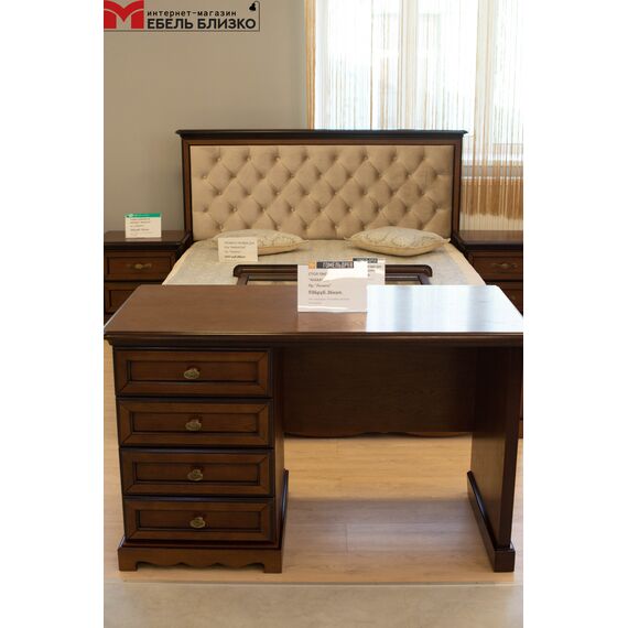 Кровать ГМ 8804-01 140х200 (дуб махагон) Лолита, изображение 3