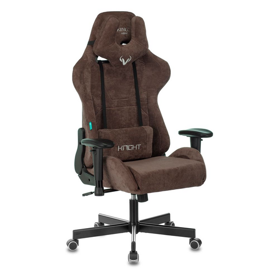 Игровое компьютерное кресло VIKING KNIGHT Fabric Light-10, темно-коричневый