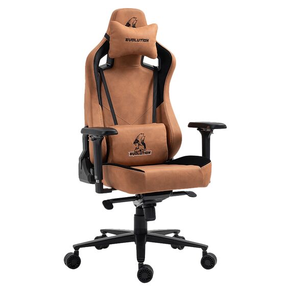 Игровое компьютерное кресло Evolution Project A Fabric, коричневый