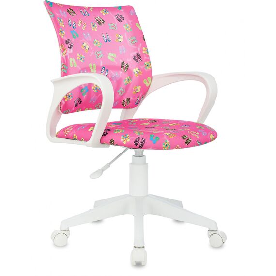 Детское компьютерное кресло Бюрократ BUROKIDS 1 W, розовые сланцы