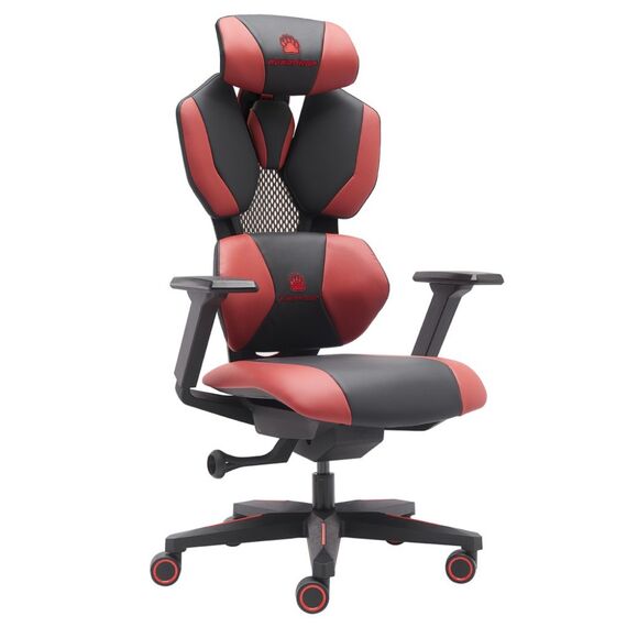 Игровое компьютерное кресло EVERPROF Tiger, экокожа, пластик, красный, черный