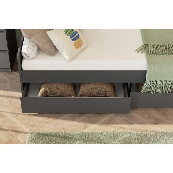 Кровать Денвер КР 2 90x200 (графит серый), изображение 6