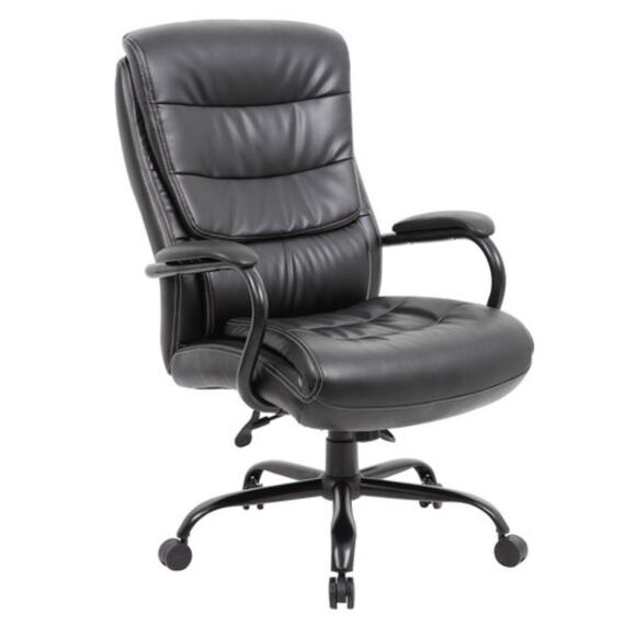 Кресло компьютерное BRABIX Premium Heavy Duty HD-004, экокожа, металл, черный