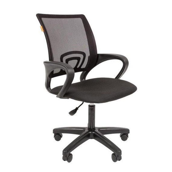 Кресло компьютерное Easy Chair 304 LT, ткань, сетка, пластик, черный 