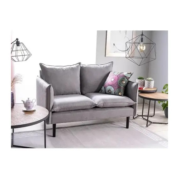 Диван SIGNAL FLORA Velvet Bluvel 14 серый/венге, изображение 4