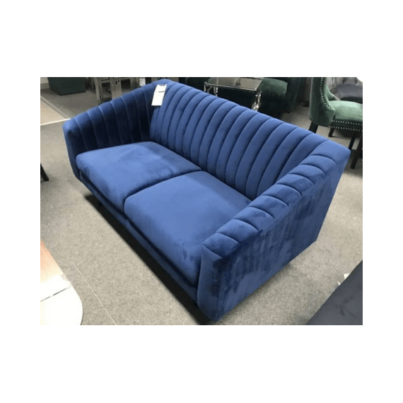 Диван SIGNAL ASPREY 2 Velvet Bluvel 86 темно-синий/венге, изображение 2