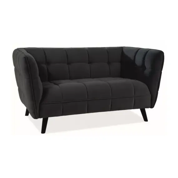 Диван SIGNAL CASTELLO 2 Velvet Bluvel 19 черный/венге
