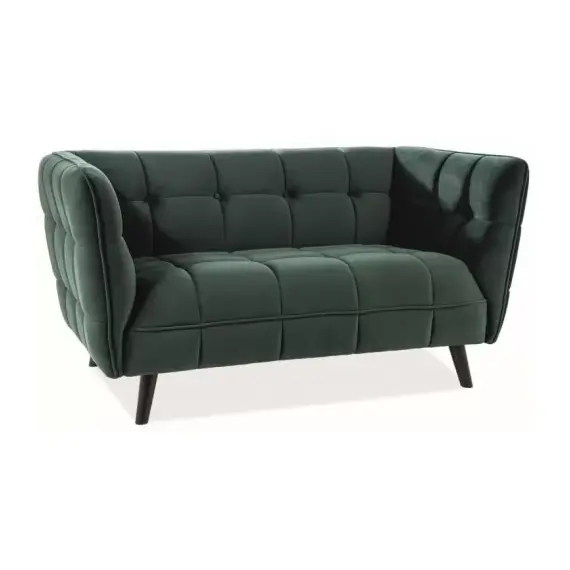 Диван SIGNAL CASTELLO 2 Velvet Bluvel 78 зеленый/венге