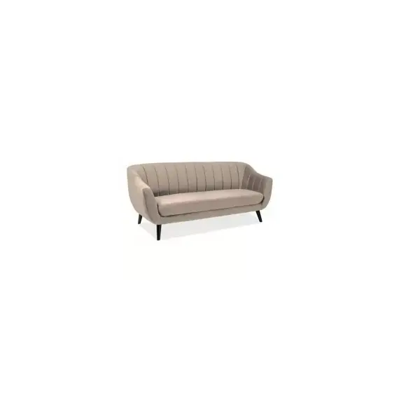 Диван SIGNAL ELITE 3 Velvet Bluvel 28 бежевый/венге