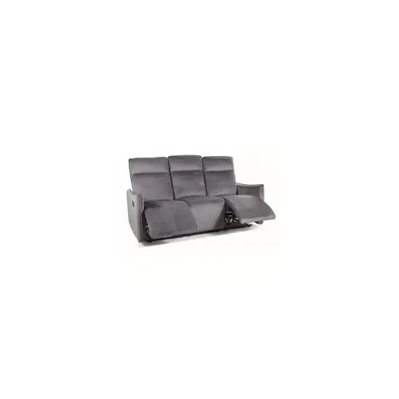 Диван SIGNAL TRAVIS 3 Velvet Bluvel 14 раскладной, серый
