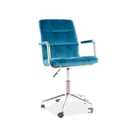 Кресло компьютерное Q-022 Velvet Bluvel 85 бирюзовый