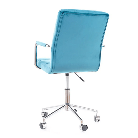 Кресло компьютерное Q-022 Velvet Bluvel 85 бирюзовый, изображение 2
