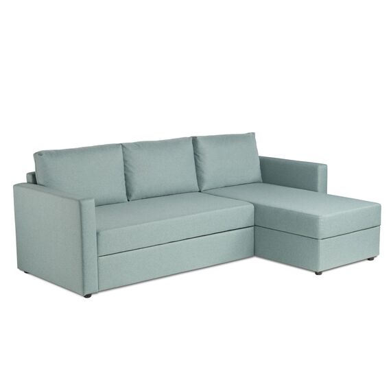 Диван трехместный с угловой секцией Тилаус КП Twist 15 (mint-grey) SA