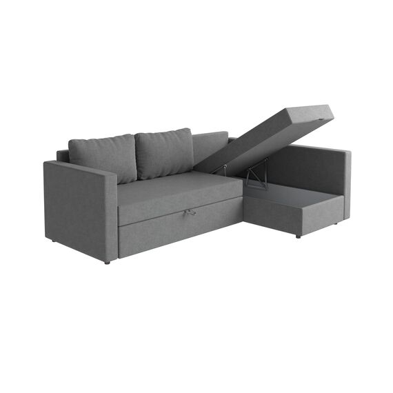 Угловой диван-кровать Тилаус (длинный подлокотник) Malmo 90 (grey), изображение 2