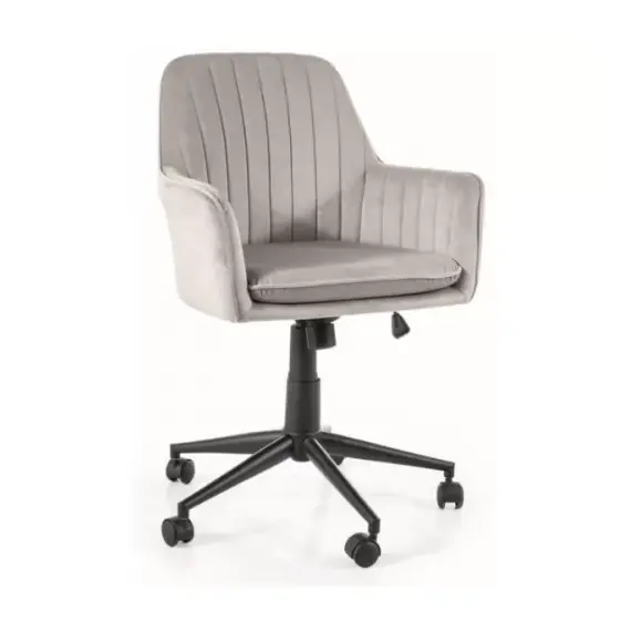 Кресло компьютерное Q-886 Velvet Bluvel 03 светло-серый