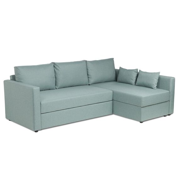 Диван трехместный с угловой секцией Тилаус ДП Twist 15 (mint-grey) LA