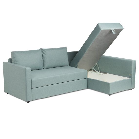Диван трехместный с угловой секцией Тилаус ДП Twist 15 (mint-grey) LA, изображение 5