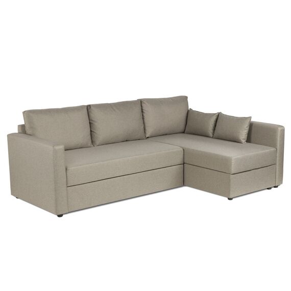 Диван трехместный с угловой секцией Тилаус ДП Malmo 16 (beige-grey) LA