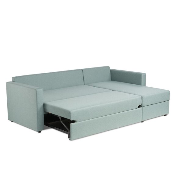 Диван трехместный с угловой секцией Тилаус КП Twist 15 (mint-grey) SA, изображение 4
