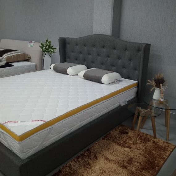 Кровать ASPEN tap. 23 серый, 160/200, изображение 2